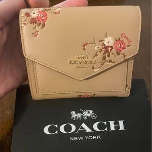 Coach floral wallet
